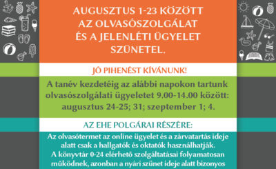 2026 nyári nyitvatartás könyvtár